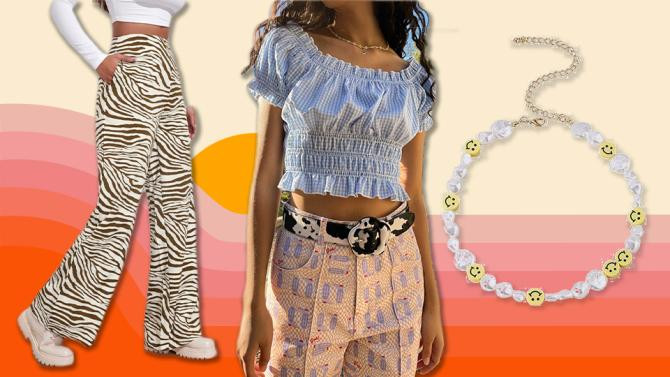 Các chuỗi hạt nhựa màu sắc pha trộn với hạt bẹt đang chiếm sóng rất nhiều dạo gần đây.