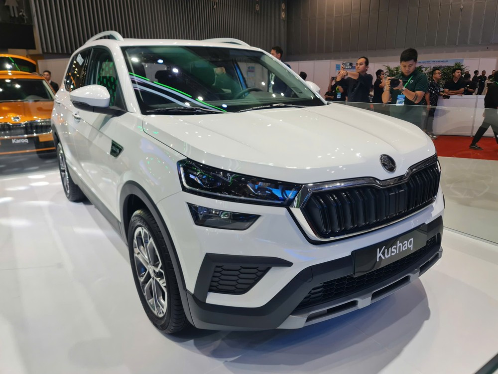 Mẫu Skoda Kushaq được trưng bày tại Triển lãm Ô tô Việt Nam 2024.
