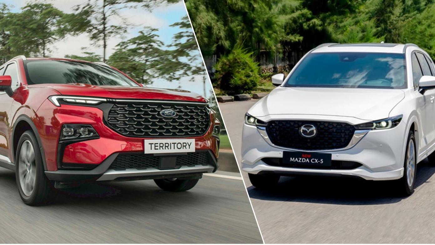 Ford Territory và Mazda CX-5 được dự đoán sẽ tiếp tục cạnh tranh sít sao cho ngôi đầu phân khúc SUV cỡ C tháng 6.