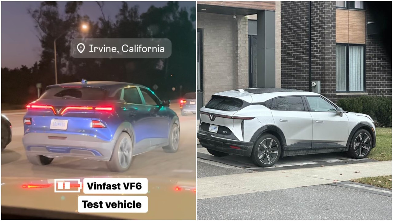 VinFast VF 6 và VF 7 gắn biển số Mỹ xuất hiện trên đường phố nước này.