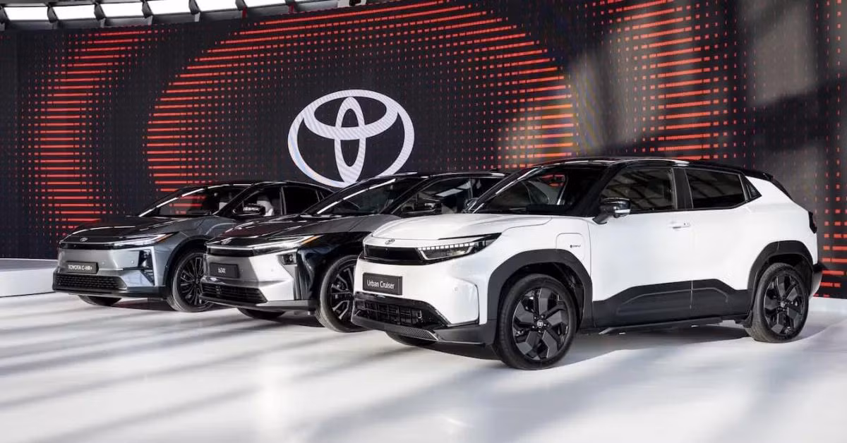 Bộ ba xe điện Toyota dành cho thị trường châu Âu gồm bZ4X, C-HR+ và Urban Cruiser.