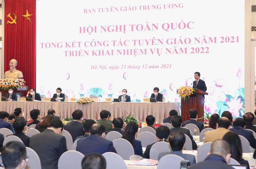 Thường trực Ban Bí thư Võ Văn Thưởng phát biểu tại hội nghị (Ảnh: Như Ý)