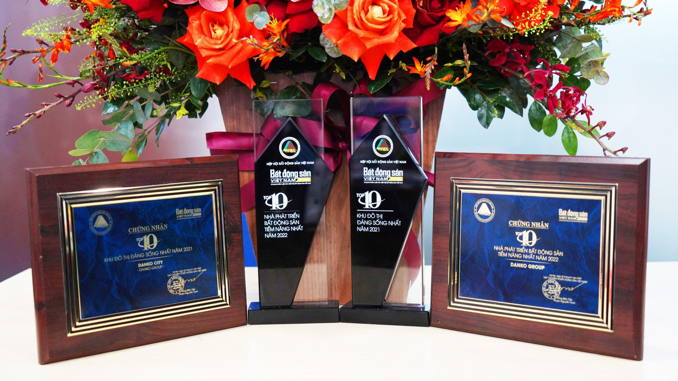 Danko Group xuất sắc đạt “cú đúp” giải thưởng thương hiệu BĐS dẫn đầu 2021 -2022