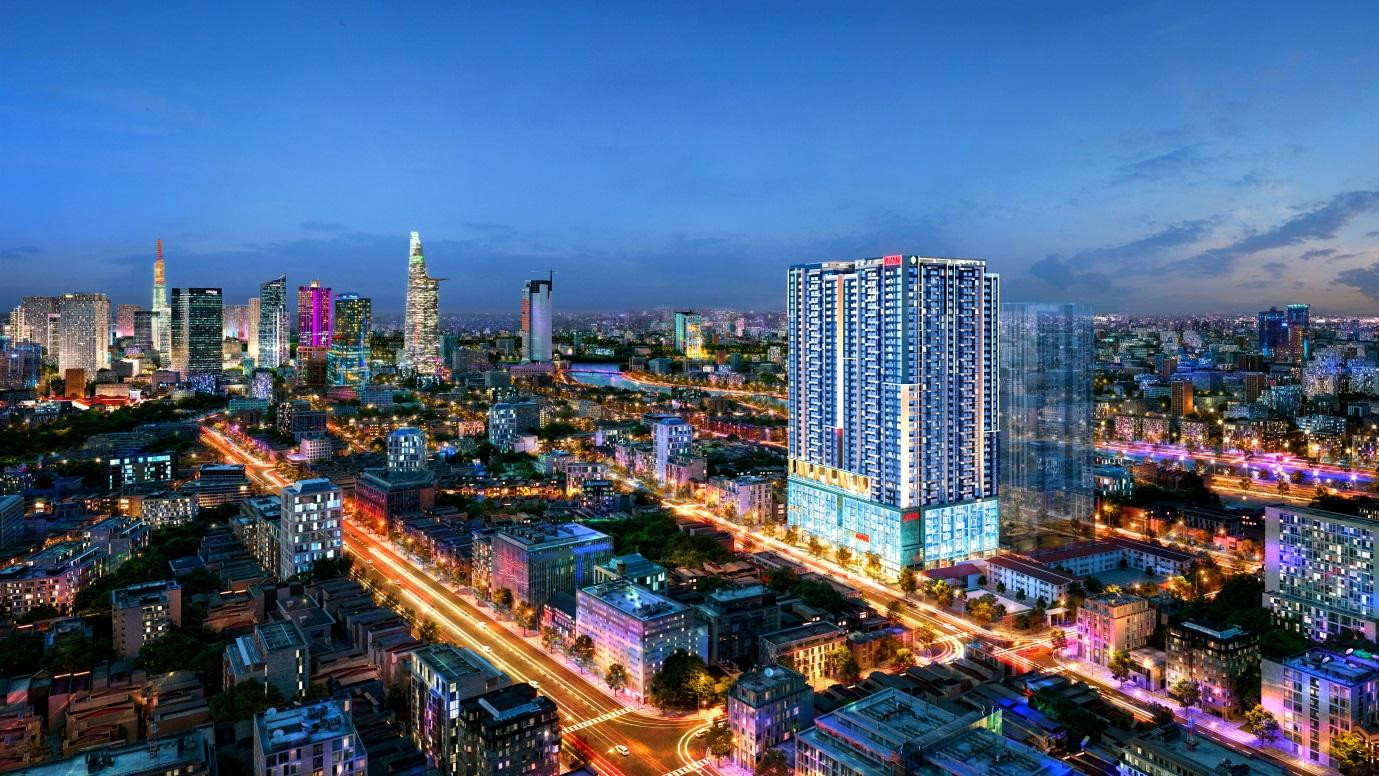 The Grand Manhattan nằm giữa trung tâm Quận 1, TP.HCM (Ảnh phối cảnh)