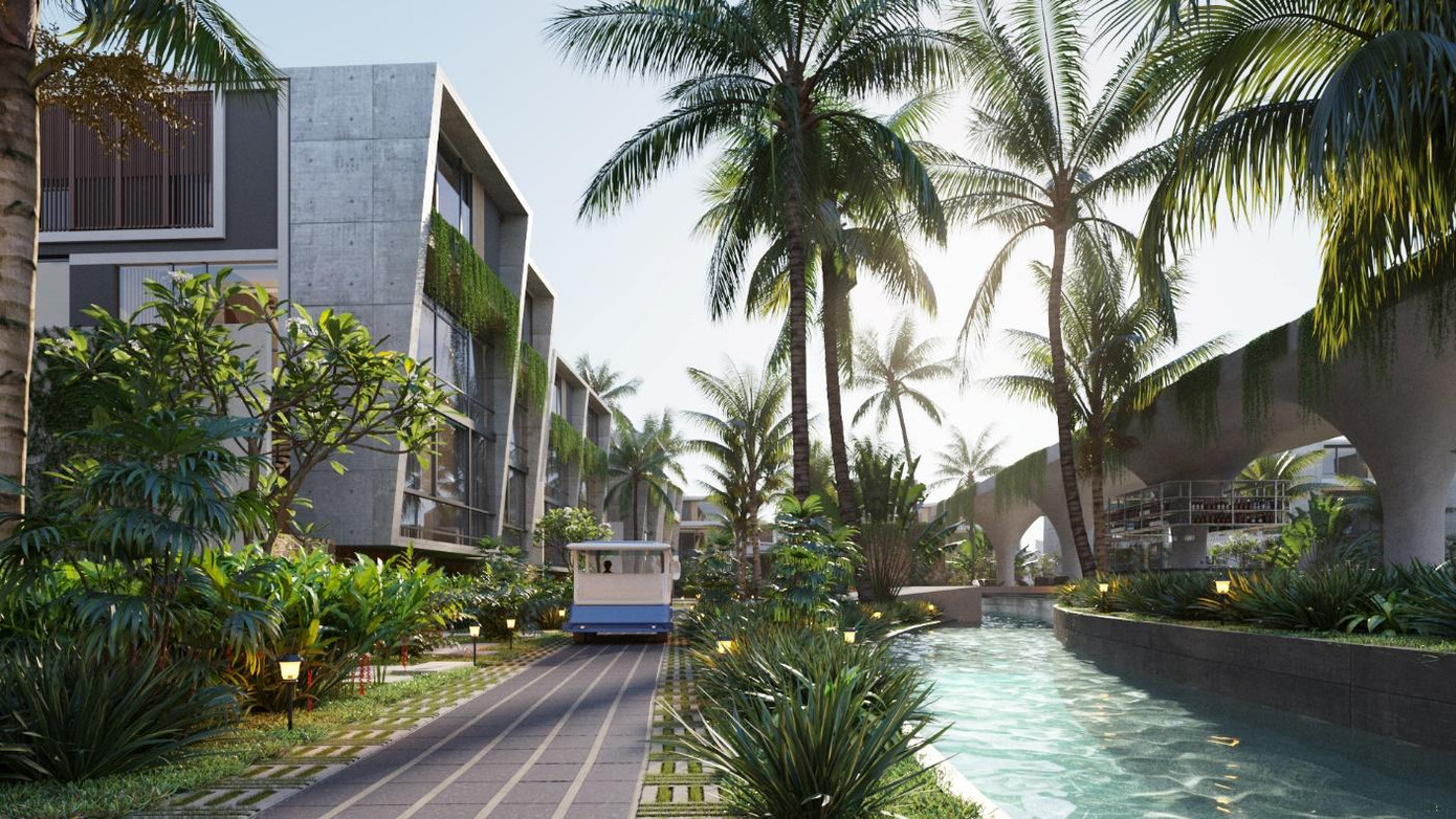 Phân khu biệt thự nghỉ dưỡng B tại vị trí trung tâm liền kề cụm tiện ích 5 sao