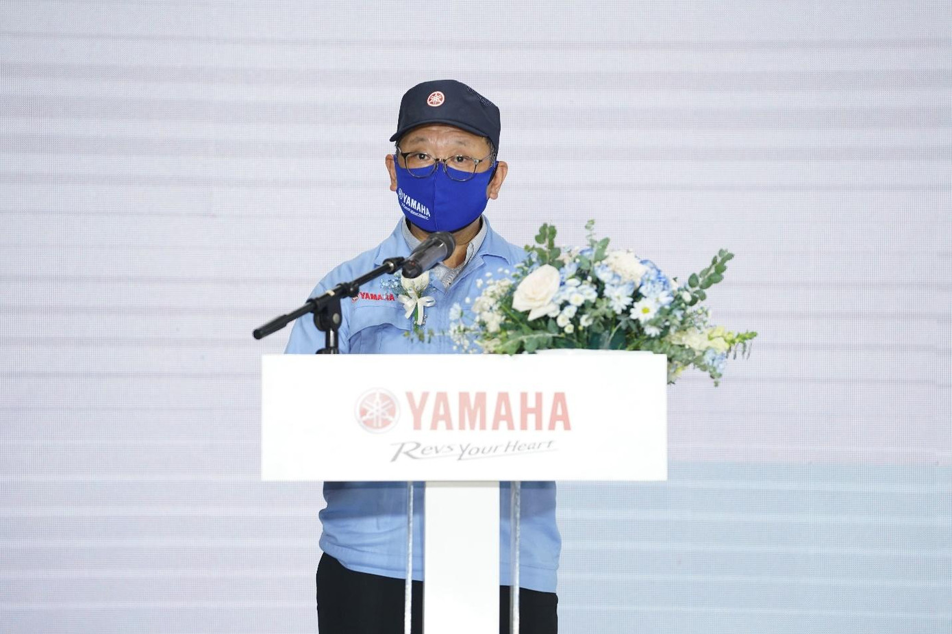 Ông Suzuki Yasutaka - Tổng giám đốc Yamaha Việt Nam phát biểu tại sự kiện.