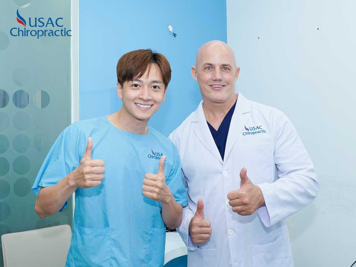 Ca sĩ Ngô Kiến Huy điều trị thoát vị đĩa đệm tại USAC