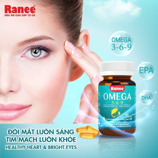 Ranee omega 3-6-9 cho đôi mắt sáng, làn da khỏe