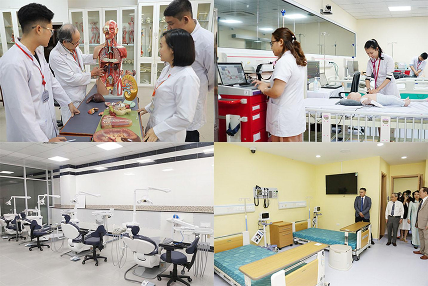 Sinh viên Y-Dược-Điều dưỡng thực tập trong “bệnh viện thu nhỏ” của trường Sinh viên Y-Dược-Điều dưỡng thực tập trong “bệnh viện thu nhỏ” của trường