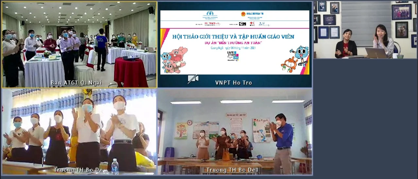 Các buổi tập huấn cho giáo viên được tổ chức theo cả hình thức trực tiếp và trực truyến tại các địa phương Các buổi tập huấn cho giáo viên được tổ chức theo cả hình thức trực tiếp và trực truyến tại các địa phương