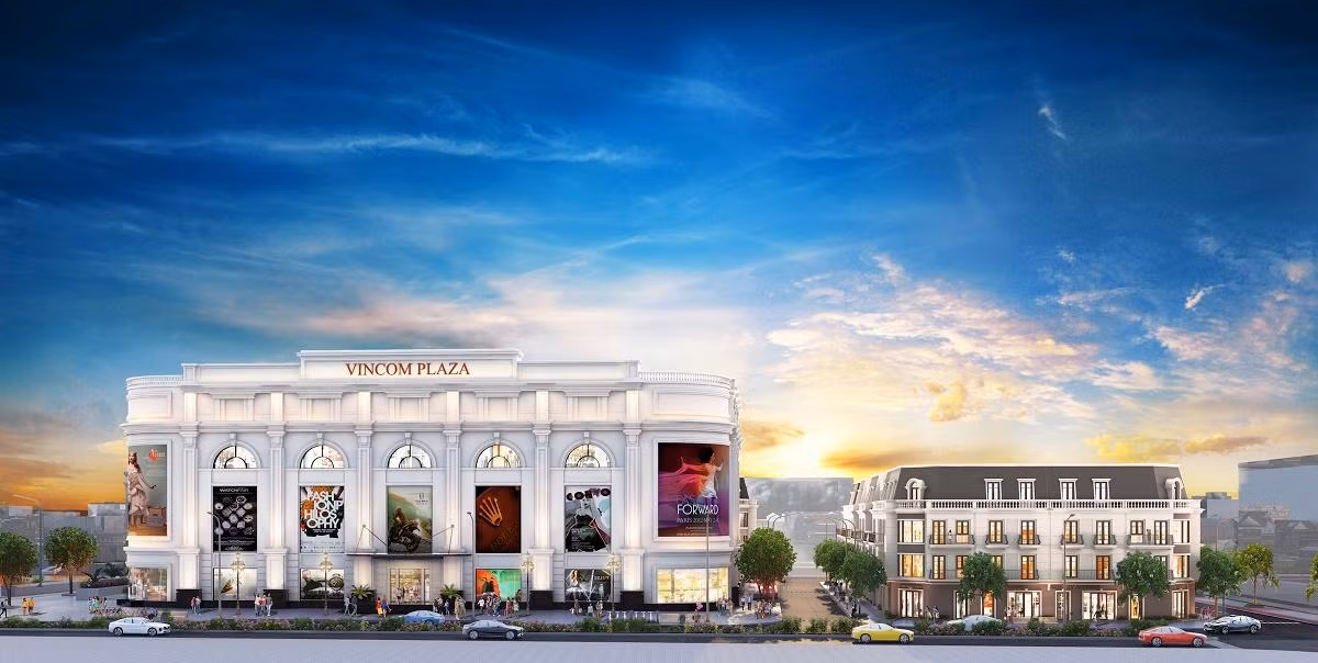 Trung tâm thương mại Vincom Plaza là lợi thế độc tôn của các dự án Vincom Shophouse