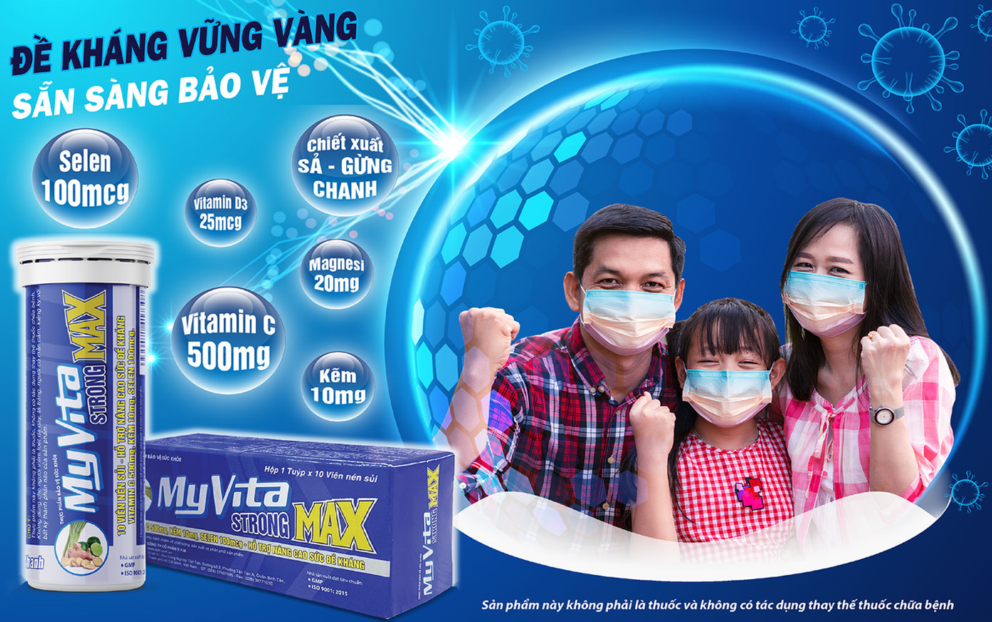 Thực phẩm bảo vệ sức khoẻ MyVita Strong Max được nhiều chuyên gia khuyên chọn