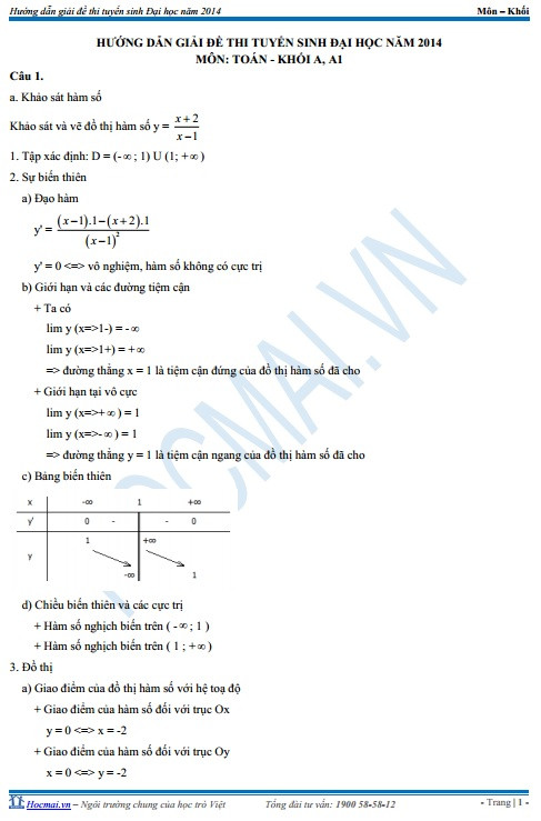 Bài giải đề thi môn Toán ảnh 2
