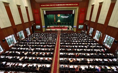 Toàn cảnh phiên khai mạc Quốc hội XIII - Ảnh: Việt Dũng/ Tuổi Trẻ