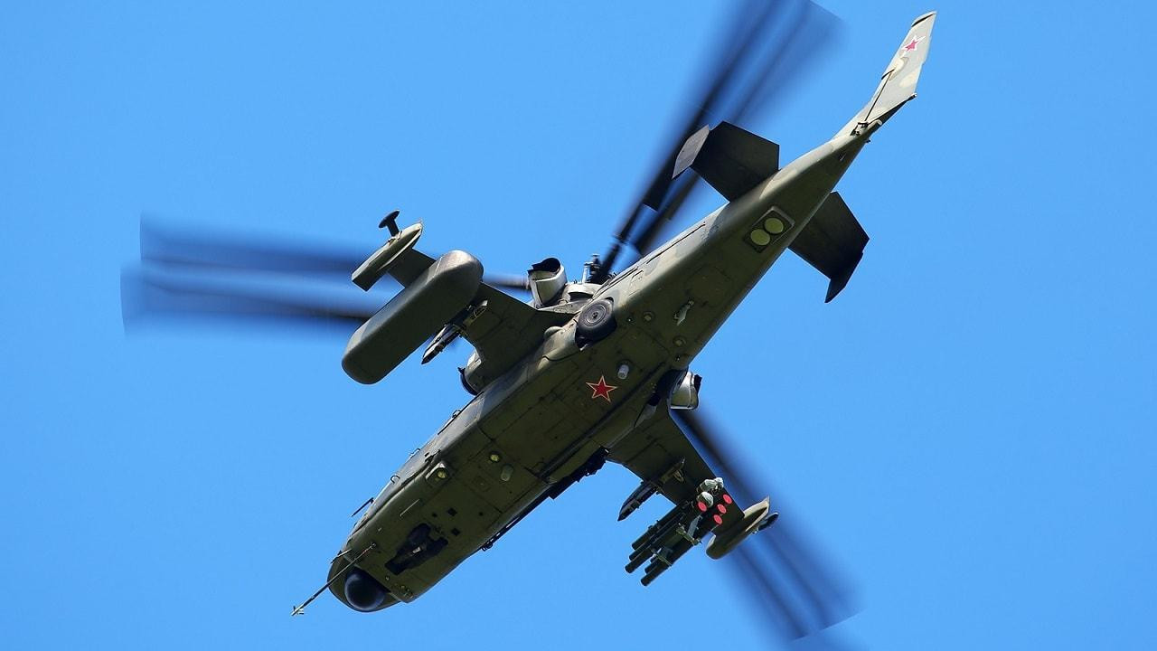 Trực thăng Ka-52 Alligator. Ảnh: Không quân Nga. Trực thăng Ka-52 Alligator. Ảnh: Không quân Nga.