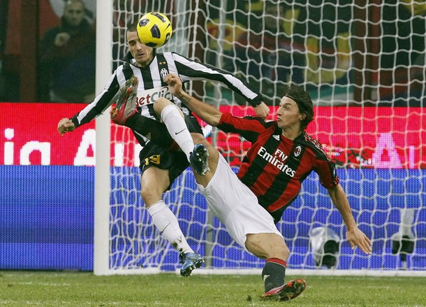 Trận cầu tâm điểm Milan-Juventus diễn ra rất hấp dẫn