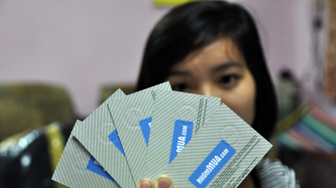 Chị P.T.T.T. mua phiếu dịch vụ của Nhóm Mua hiện vẫn còn hạn sử dụng nhưng bị nơi cung cấp dịch vụ từ chối. Ảnh: Quang Định