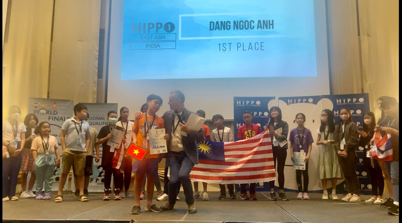 Thí sinh Đặng Ngọc Anh xuất sắc giành vé duy nhất tham dự Vòng chung kết HIPPO cho đoàn Việt Nam.