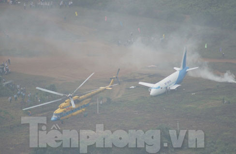 Tham gia diễn tập đối phó với tai nạn hàng không dân dụng. Tham gia diễn tập đối phó với tai nạn hàng không dân dụng