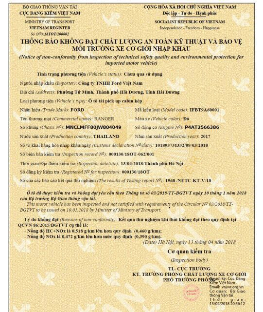 Vì sao 2 lô xe ford kém chất lượng phải tái xuất? ảnh 1