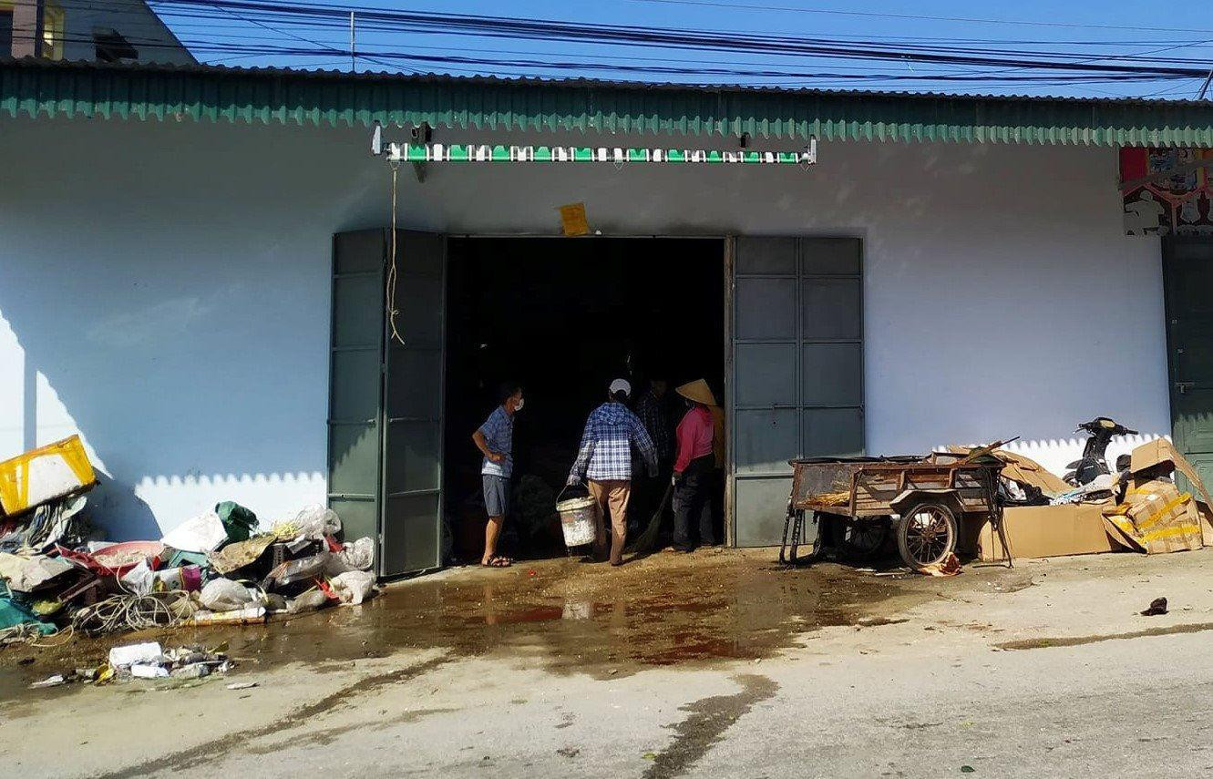 Hiện trường kho phế liệu của gia đình anh M.Đ.S Hiện trường kho phế liệu của gia đình anh M.Đ.S