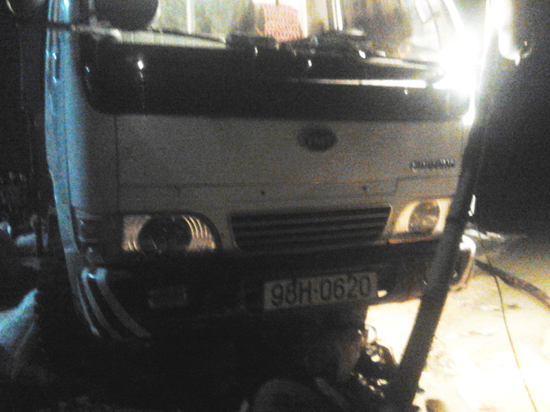 Chiếc xe tải gây tai nạn