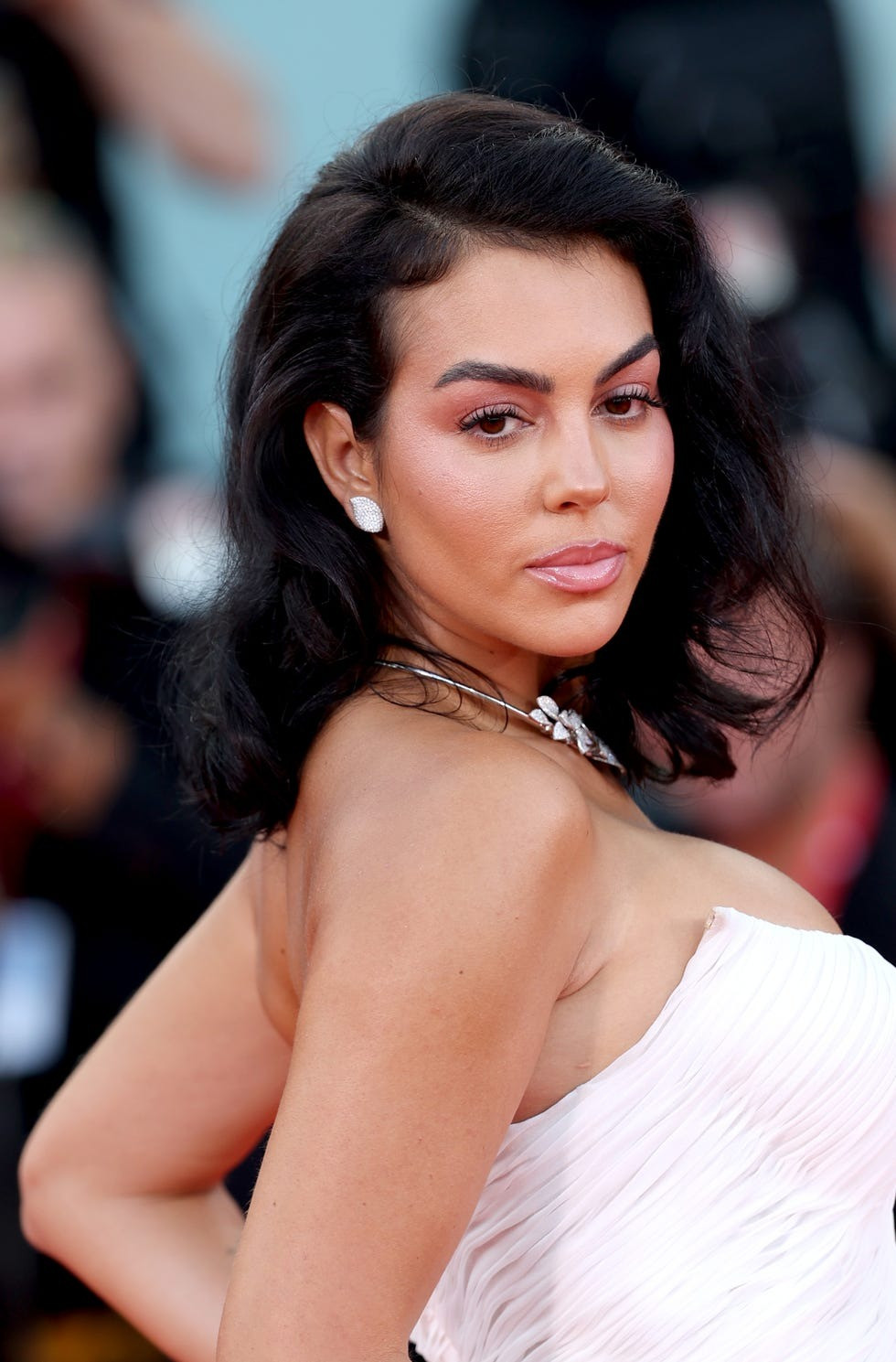 Georgina Rodriguez trên thảm đỏ sự kiện Diva E Donna. Ảnh: Getty Images. Georgina Rodriguez trên thảm đỏ sự kiện Diva E Donna. Ảnh: Getty Images.