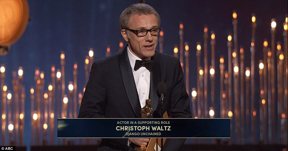 Christoph Waltz nhận giải Nam diễn viên phụ xuất sắc nhất