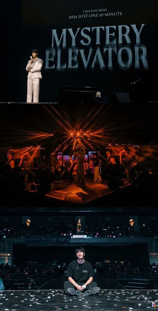 Cha Eun Woo đã tổ chức buổi biểu diễn thứ tư trong chuyến lưu diễn solo fan-con 2024 Just One Ten Minutes &apos;Mystery Elevator&apos;tại Manila, Philippines vào ngày 16/3 và nhận được sự hưởng ứng nồng nhiệt từ người hâm mộ. 2024 Just One Ten Minutes &apos;Mystery Elevator&apos; là buổi biểu diễn solo thương hiệu đầu tiên của Cha Eun Woo sau hai năm. Bắt đầu ở Seoul vào tháng trước, tiếp đó là Malaysia, Thái Lan và Philippines, màn trình diễn được dàn dựng công phu cùng sự quyến rũ, giọng hát và cảm xúc độc đáo của Cha Eun Woo đã gây ấn tượng mạnh và tình yêu không mệt mỏi từ người hâm mộ. Chuyến lưu diễn fan-con Mystery Elevator sẽ diễn ra tiếp theo tại Nhật Bản, Singapore và Indonesia.
