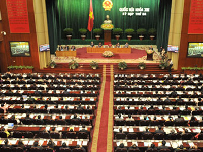 Kỳ họp thứ ba, Quốc hội khóa XIII. Kỳ họp thứ ba, Quốc hội khóa XIII