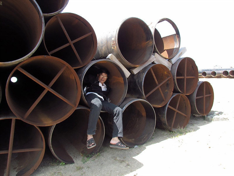 Các đoạn cọc bị cắt bớt