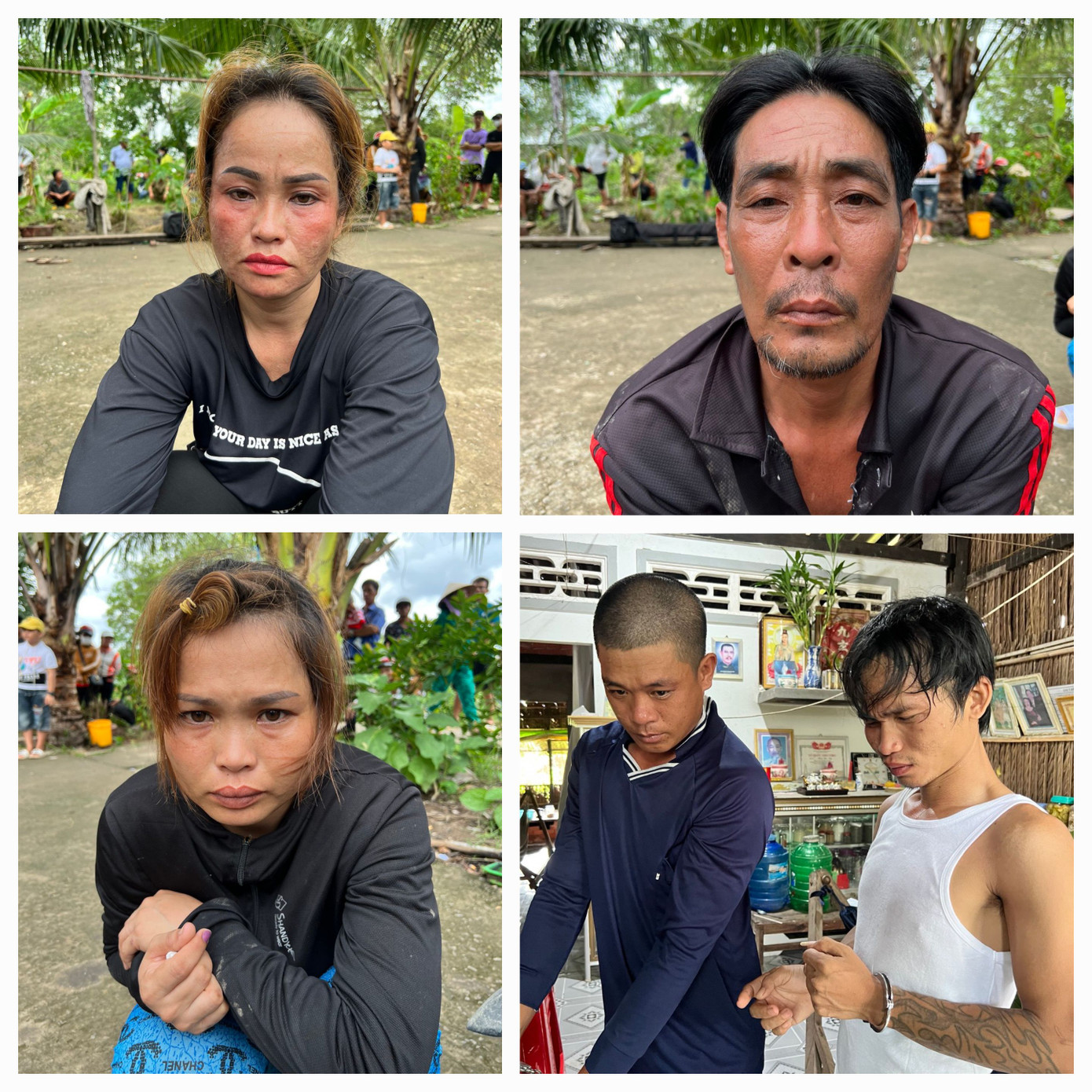 Các bị can bị bắt tạm giam.