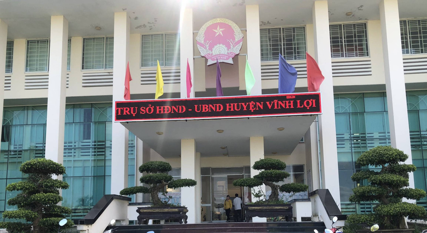 Trụ sở HĐND - UBND huyện Vĩnh Lợi, tỉnh Bạc Liêu. Trụ sở HĐND - UBND huyện Vĩnh Lợi, tỉnh Bạc Liêu.