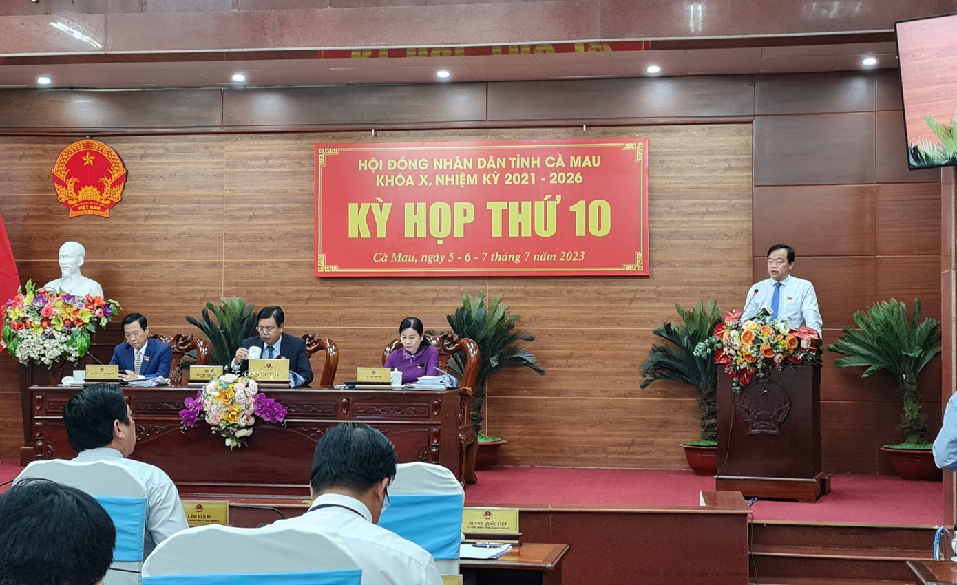 Kỳ họp thứ 10, HĐND tỉnh Cà Mau khoá X, nhiệm kỳ 2021-2026.