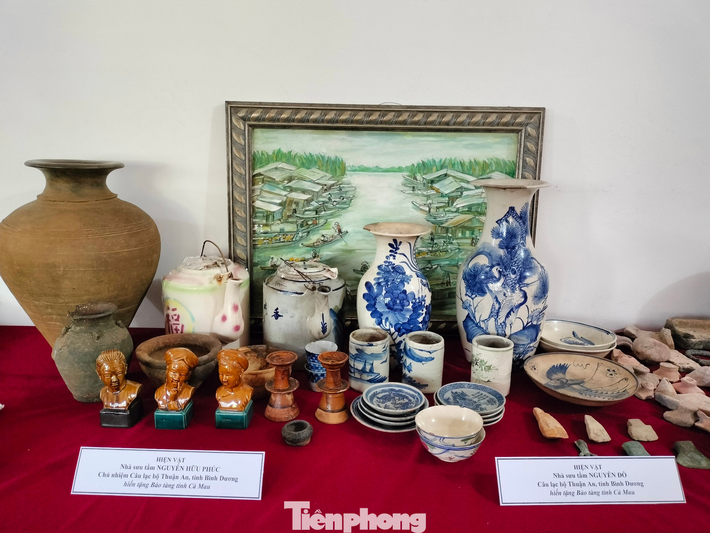 Với không gian khoảng 80 m2, tập hợp 644 hiện vật bao gồm tượng, bình gốm, gạch trang trí, trang sức, dụng cụ sinh hoạt bằng kim loại, dụng thủ công bằng đất nung…