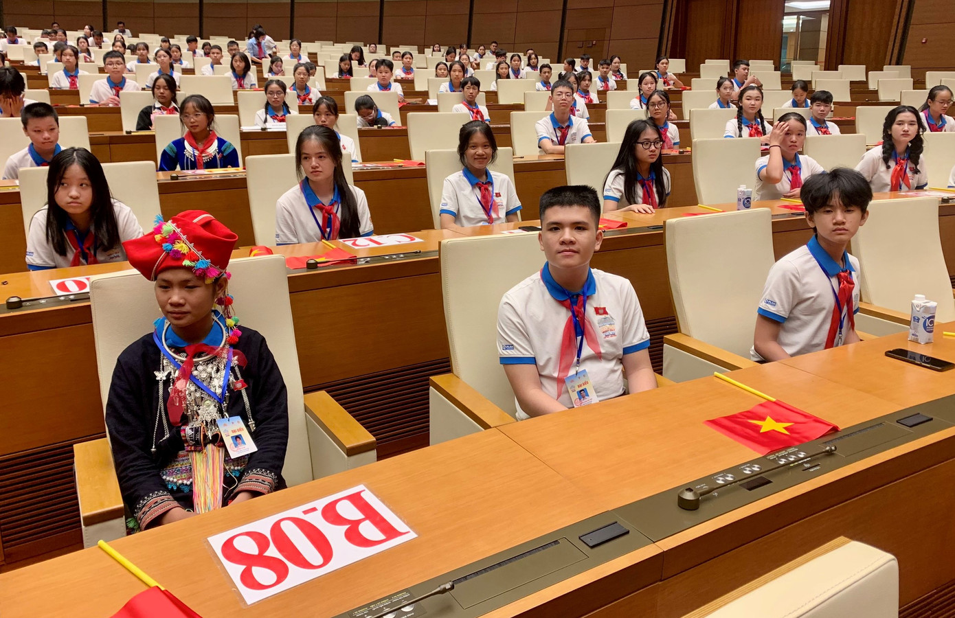 Nhật Đình (hàng đầu, thứ 2 từ trái sang) tại nghị trường Quốc hội. Nhật Đình (hàng đầu, thứ 2 từ trái sang) tại nghị trường Quốc hội.