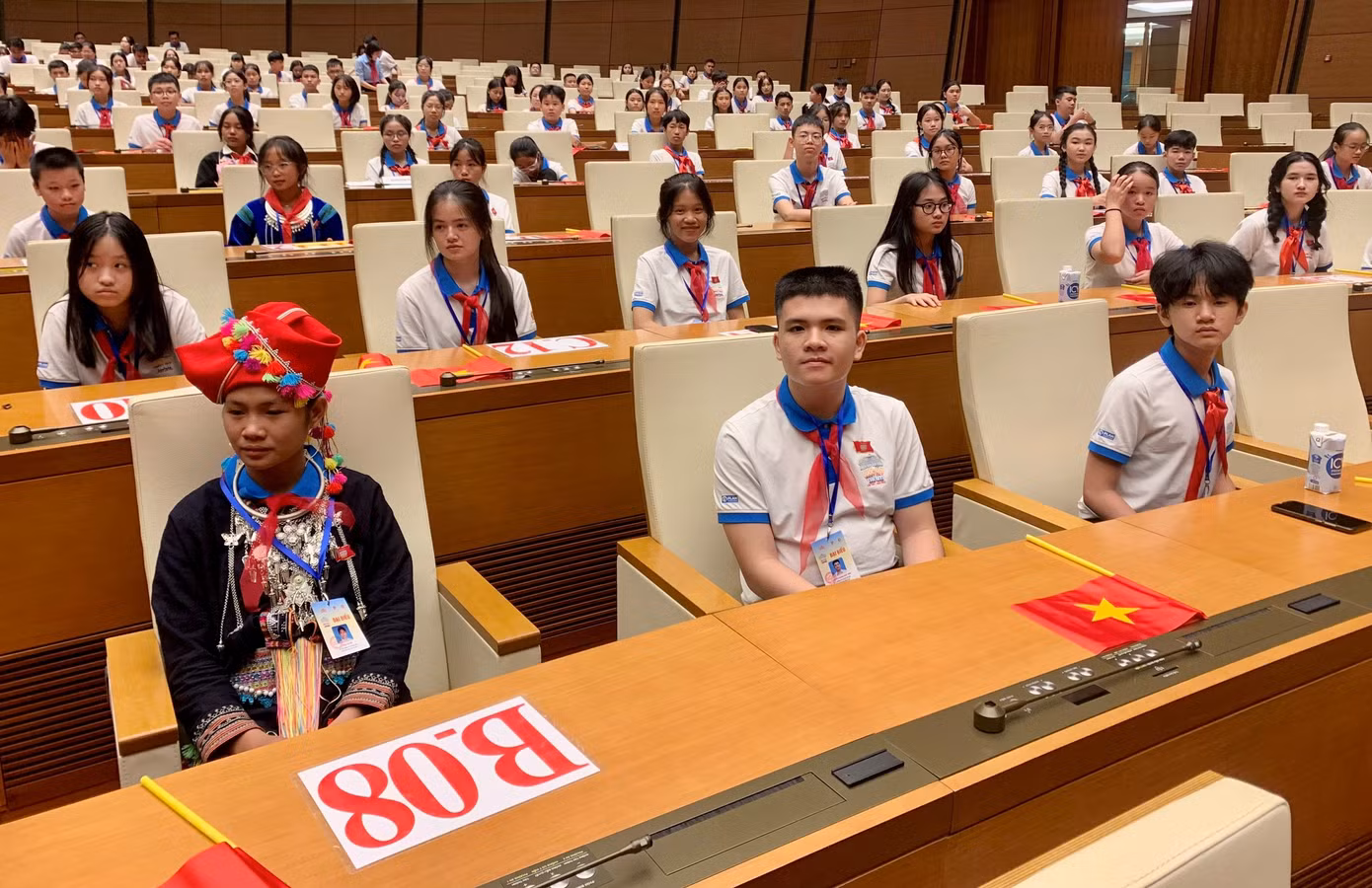 Nhật Đình (hàng đầu, thứ 2 từ trái sang) tại nghị trường Quốc hội. Nhật Đình (hàng đầu, thứ 2 từ trái sang) tại nghị trường Quốc hội.
