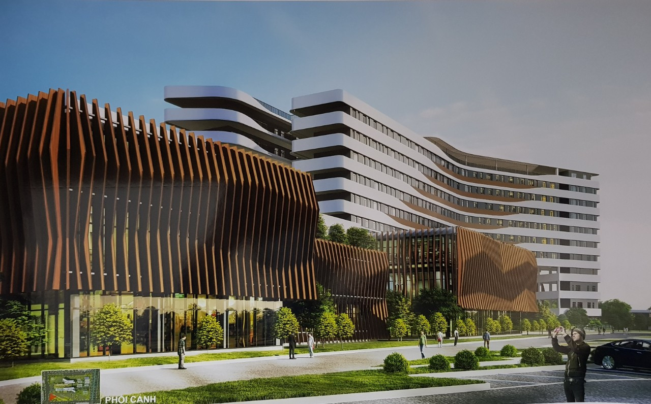 Phối cảnh tổng thể công trình Bệnh viện Đa khoa Cà Mau quy mô 1.200 giường bệnh. Phối cảnh tổng thể công trình Bệnh viện Đa khoa Cà Mau quy mô 1.200 giường bệnh.