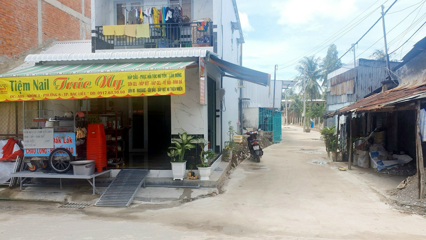 Căn nhà được xây cất trên đất công do phường 7, TP. Bạc Liêu quản lý.