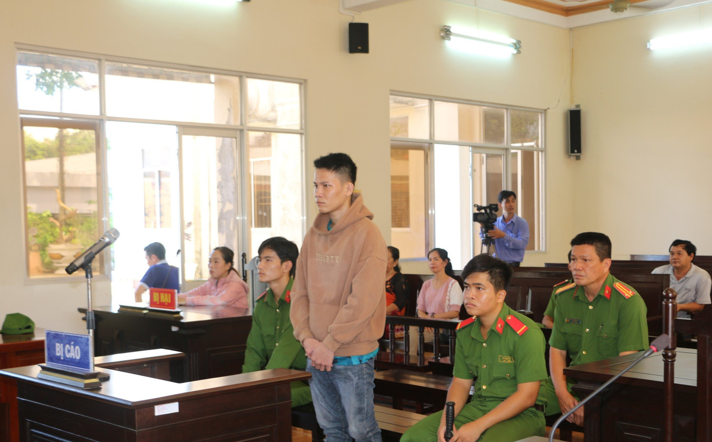 Vũ tại phiên toà sơ thẩm.