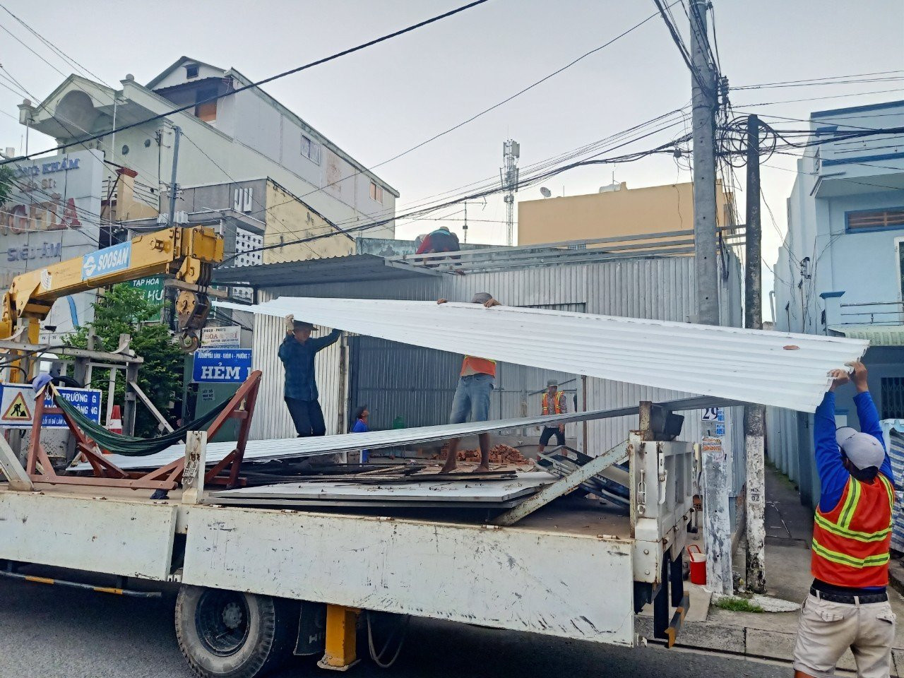 Công trình vi phạm của ông Tâm đã được tháo dỡ vào sáng 21/9.