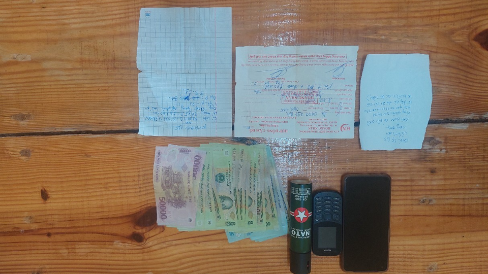 Tang vật của vụ án. Ảnh do công an cung cấp.