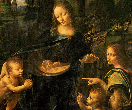 Bức tranh The Virgin of the Rocks được vẽ trong khoảng thời gian 1483-1486