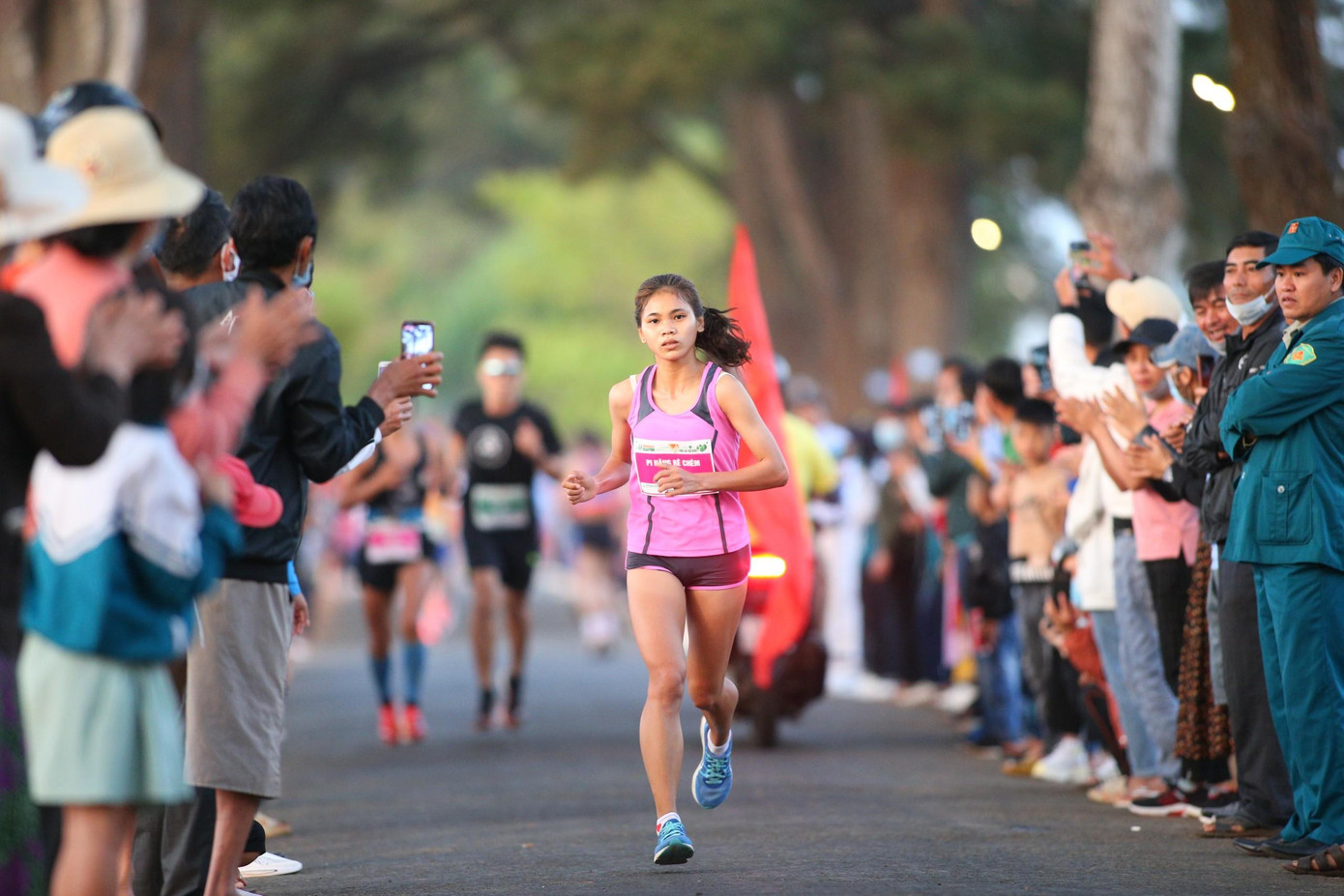 Nét đẹp khoẻ khoắn của một VĐV nữ.