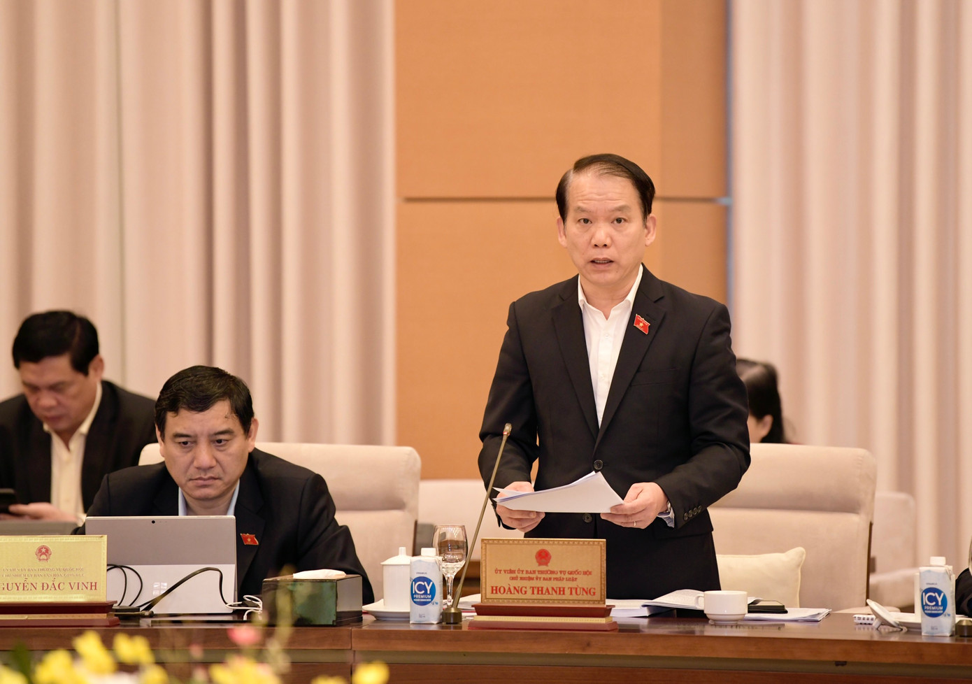 Chủ nhiệm Ủy ban Pháp luật Hoàng Thanh Tùng. Ảnh: Như Ý Chủ nhiệm Ủy ban Pháp luật Hoàng Thanh Tùng. Ảnh: Như Ý