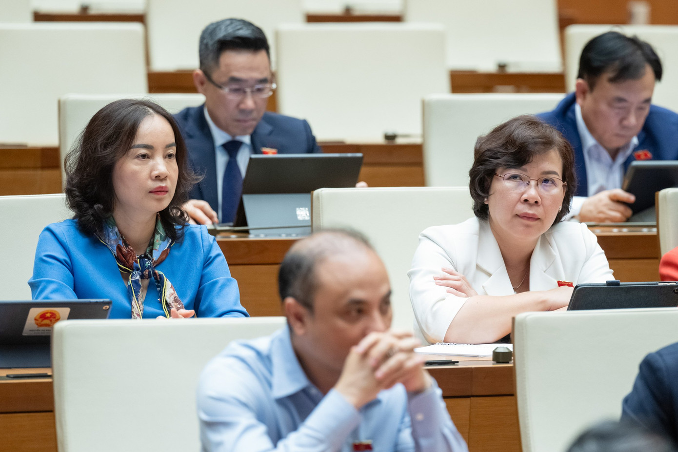 Các đại biểu tham dự phiên chất vấn