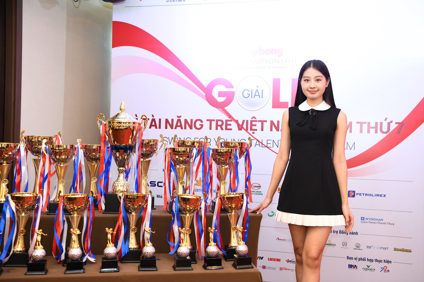 Giáng My thường xuyên đồng hành cùng các sự kiện xã hội, từ thiện, thể thao do báo Tiền Phong tổ chức.