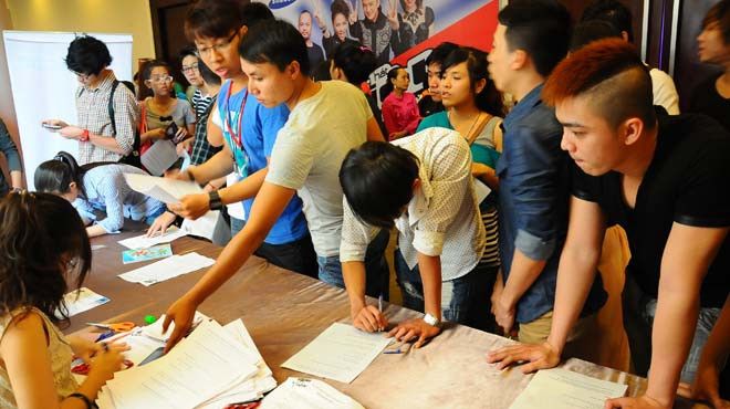 Các thí sinh sẽ đăng ký trực tiếp khi đến sơ tuyển