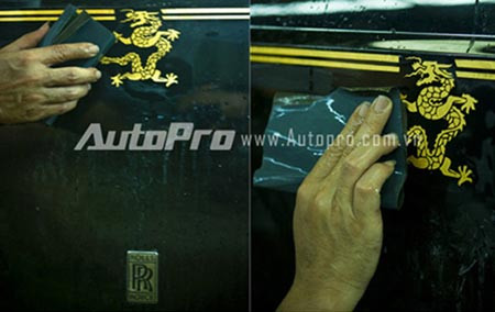 Các đại gia Việt Nam cố gắng tự trang trí phiên bản rồng bằng cách thiếp vàng ta lên, nhưng nó thực ra lại là sự phá hỏng văn hóa coachline của Rolls Royce