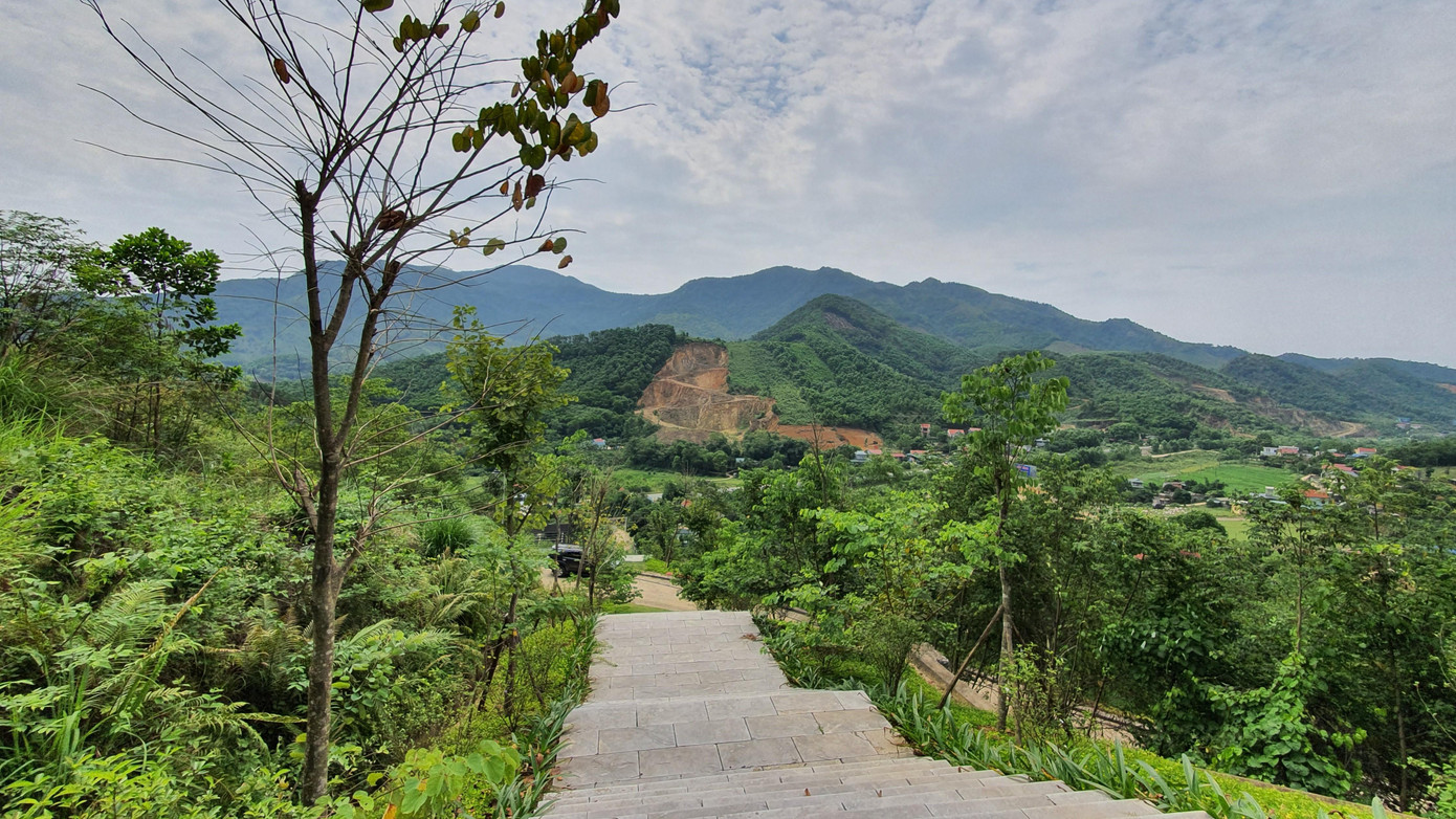 Bên ngoài dự án sân golf Phúc Tiến đang dừng thi công. Ảnh: Ngọc Mai Bên ngoài dự án sân golf Phúc Tiến đang dừng thi công. Ảnh: Ngọc Mai